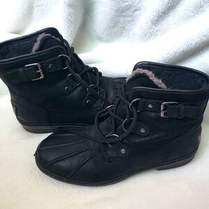 UGG Waterproof Boots Size 8 Black